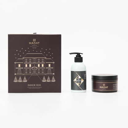 Hadat Inner Silk hair care set with shampoo and treatment