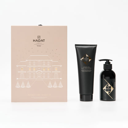Hadat Moisture Touch hair care set with shampoo and treatment