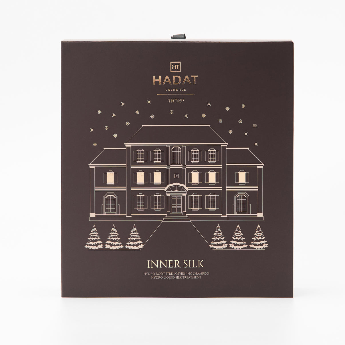 Hadat Inner Silk hair care gift set with mansion design