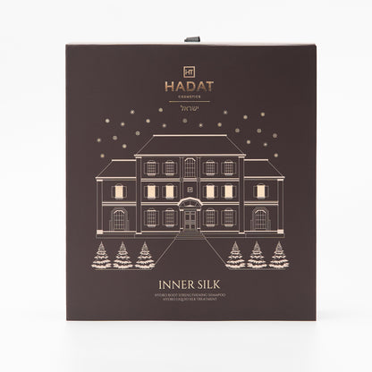Hadat Inner Silk hair care gift set with mansion design
