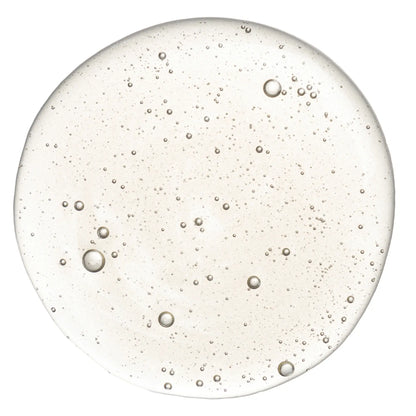 Clear serum with bubbles, sea oil silk formula