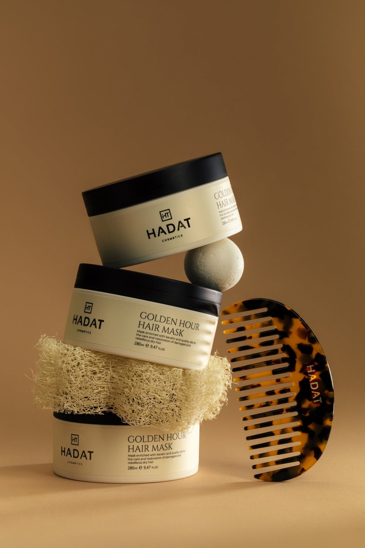 Golden Hour Hair Mask product photoshoot