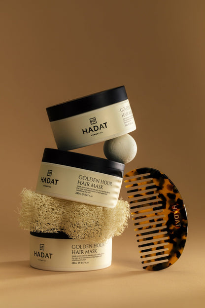 Golden Hour Hair Mask product photoshoot