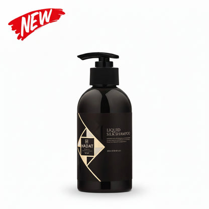 New Liquid Silk Shampoo bottle with pump, black design