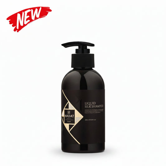 New Liquid Silk Shampoo bottle with pump, black design