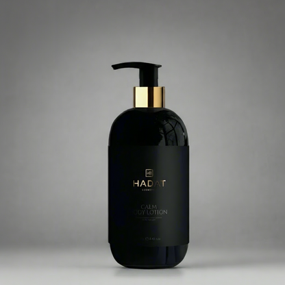 Hadat Calm Body Lotion with gold pump