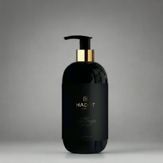 Hadat Calm Body Lotion with gold pump
