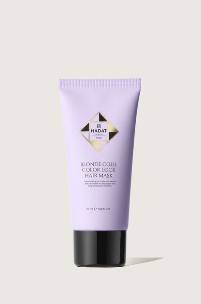 HADAT Blonde Code Color Lock Hair Mask: bisnaga de viagem de 50 ml