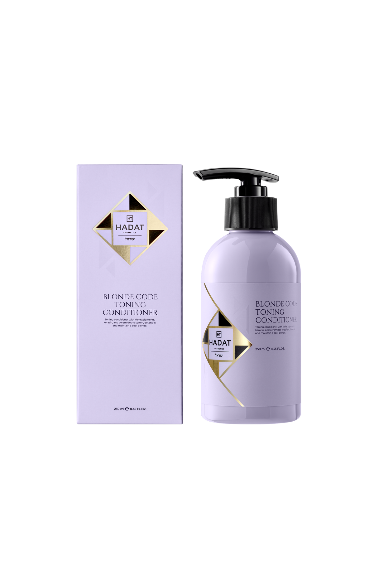 HADAT Blonde Code Toning Conditioner: 250 ml bottle and carton