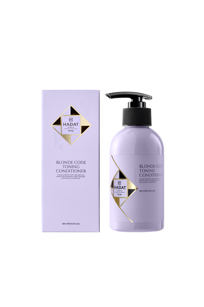HADAT Blonde Code Toning Conditioner: 250 ml bottle and carton
