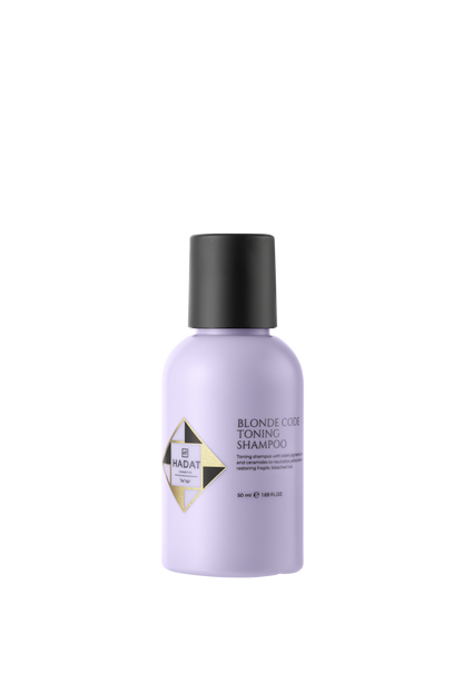 HADAT Blonde Code Toning Shampoo: дорожній формат, флакон 50 мл