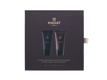 Hadat Cosmetics hydro nourishing moisture shampoo and liquid silk treatment set