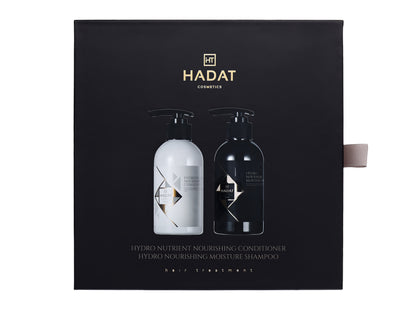 Hydro nourishing shampoo and conditioner set in black gift box