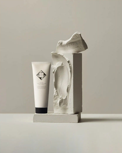 Hydro deep repair hair treatment tube with sculptural art display