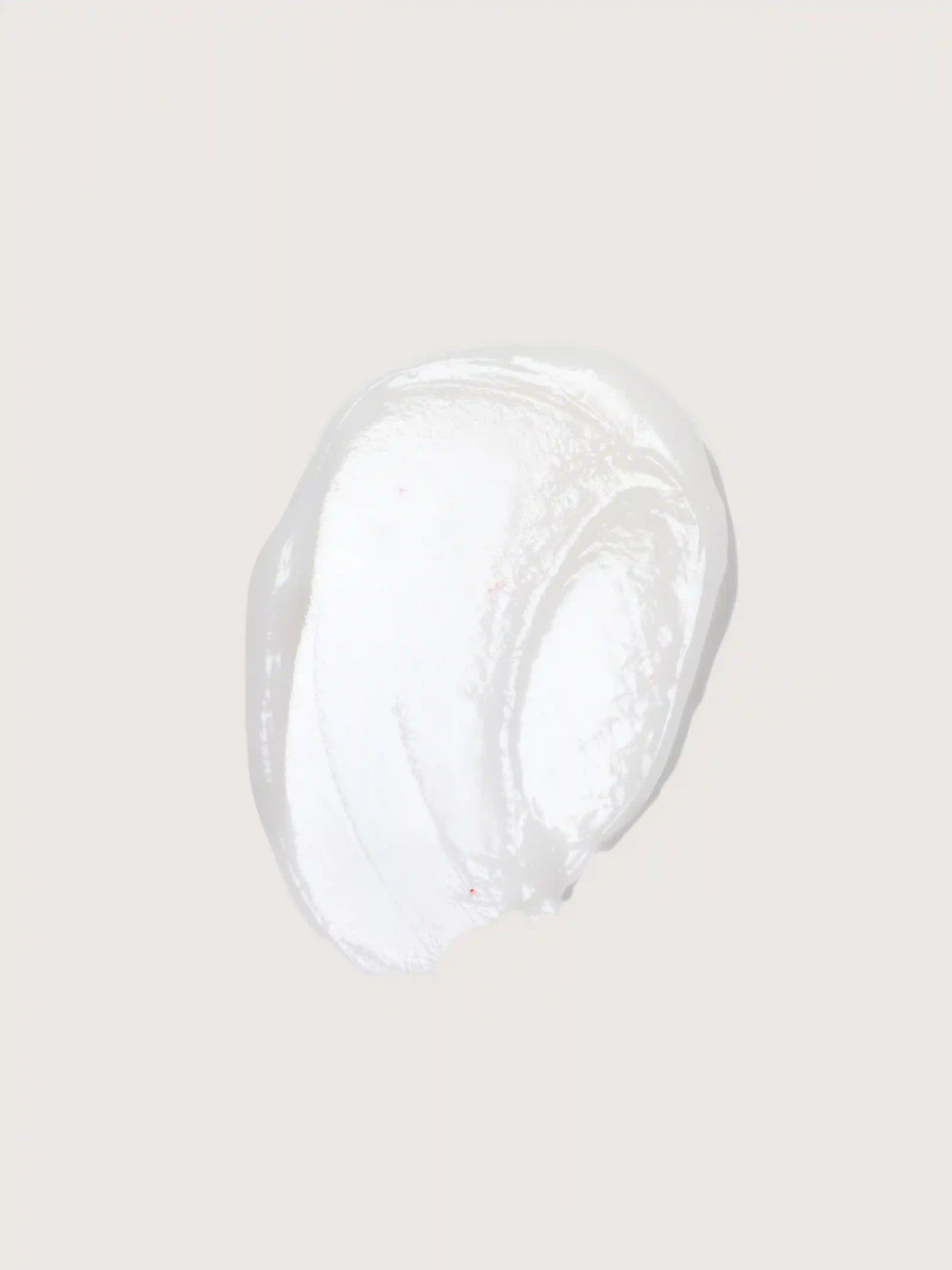 White creamy cosmetic swatch with smooth texture
