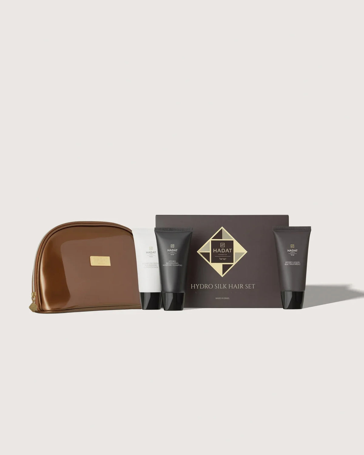Hydro Silk Hair Set complete set with travel pouch and three 70 ml products
