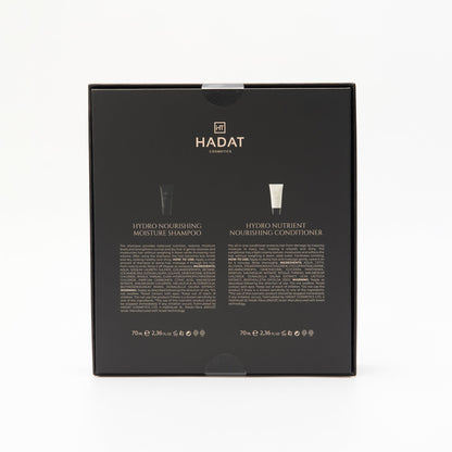 Hydro-Therapy Duo gift box back showing both 70 ml products