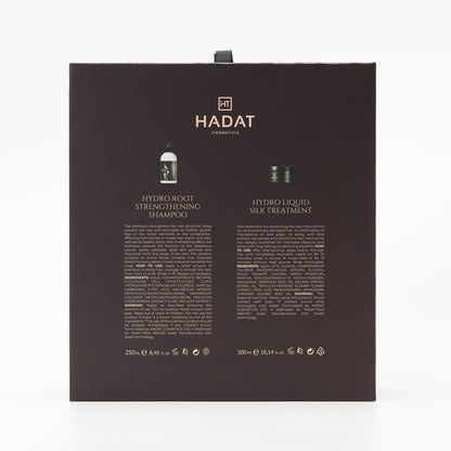 Inner Silk gift box back showing 250 ml shampoo and 300 ml treatment