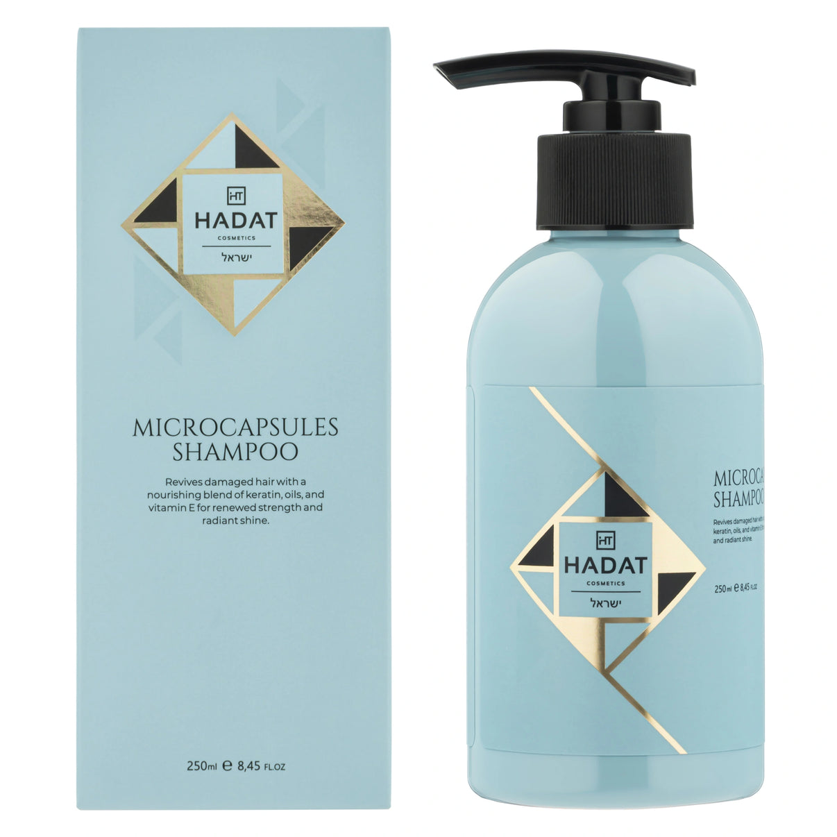 Hadat Microcapsules Shampoo for damaged hair repair with keratin and oils