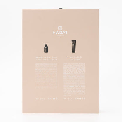 Moisture Touch gift box back showing two 250 ml products