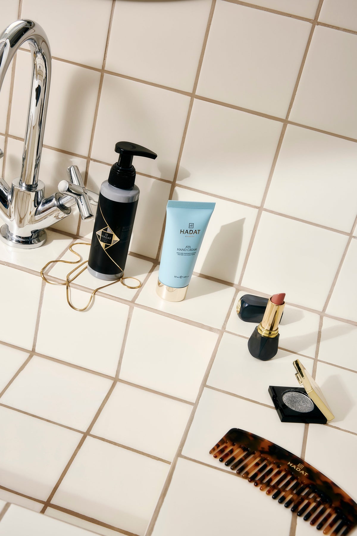 Hadat Aya Hand Cream bathroom lifestyle