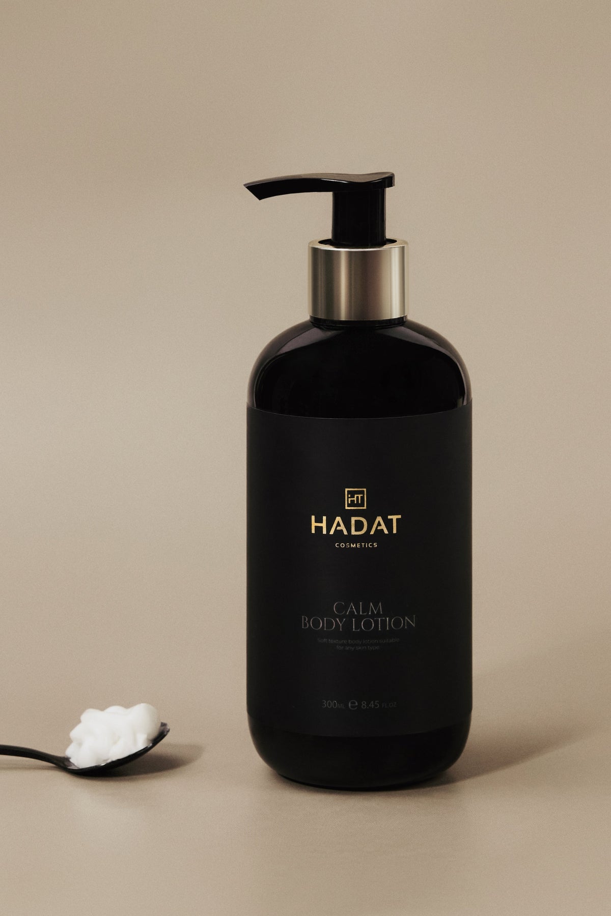 Hadat Calm Body Lotion with lotion texture